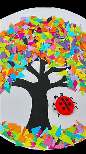 How to Make Paper Tree || DIY 3D Paper Tree || Origami Paper Tree Wall Decor