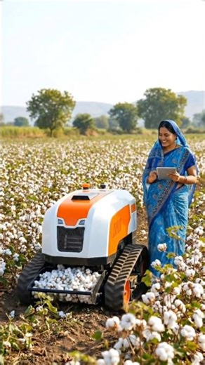 Modern Technology Meets Agriculture – Cotton Harvest Made Easy!