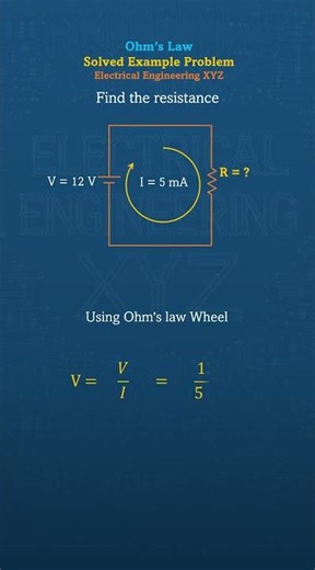 Ohm's Law Example 31 Explained Fast #Shorts #Electronics
