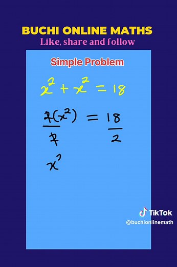 Buchi Online Maths on TikTok