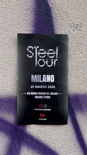 PRIMA TAPPA DELLO STEEL TOUR MILANO 20 MARZO ORARIO: 13.00 #steelmodelsmanagement #steeltour #newfaces #modelling #steelmodels