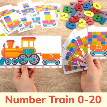 Number Train Puzzle 0-20 | Hands-On Counting and Number Order Activity