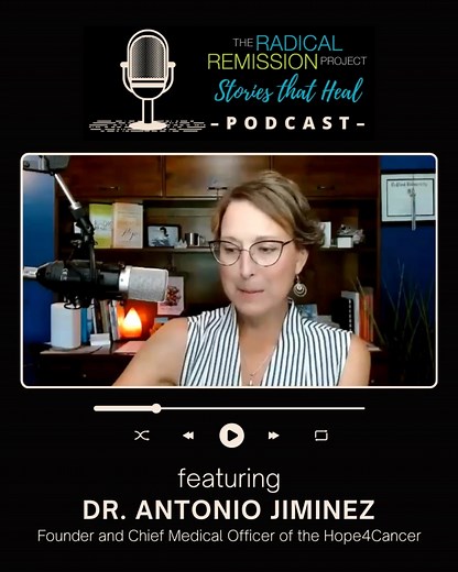 Have you listened to our episode of Stories that Heal with Dr. Antonio Jiminez, Founder and Chief Medical Officer of the Hope4Cancer Treatment Centers? In this episode, we explore Dr. Jiminez’s story, the groundbreaking treatments at Hope4Cancer, and the work he does to keep patients planning for the future.✨ Tune in to be inspired by his dedication and innovation: https://radicalremissionpodcast.podbean.com/e/dr-antonio-jimenez-md-nd-founder-and-chief-medical-officer-of-the-hope4cancer-treatmen