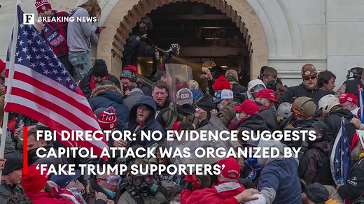 9.5K views · 149 reactions | FBI Director Christopher Wray said he has “not seen evidence” that the Jan. 6 Capitol attack was executed by left-wing groups posing as supporters of Donald Trump. https://trib.al/Bh8P6Ax | Forbes | Facebook