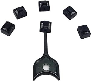 RJ45 Port Lock with Keys,Net-Lock Locking Port Dust Blocker with Removal Tool RJ45 Female Anti Dust Cover Cap Protector Compatible with Computer,Router,Other Devicesrj45,RJ45B 100+5