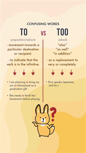 Understanding the Difference Between To and Too