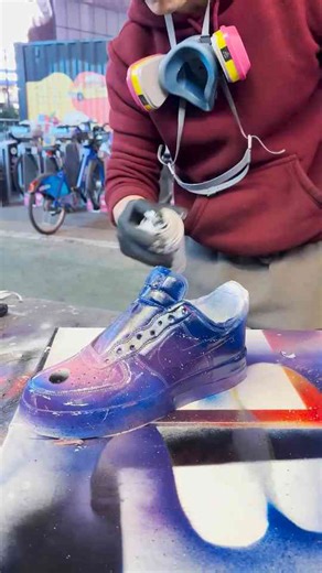 He turned my Air Force Ones into galaxy sneakers