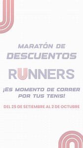 13K views · 124 reactions | ‍♂️ ¡Prepárate, porque llegó la Maratón de Descuentos en Runners! ‍♀️ ¡Una semana entera para que te soltés comprando lo que más te gusta, sin quedarte sin aire... pero con descuentos de locura!  ️ Aplica en TODAS nuestras tiendas físicas y también en  www.runnerscr.com | Runners | Facebook