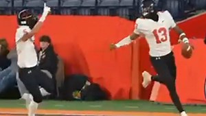 Tuckahoe QB Connor Brice goes for a third-quarter touchdown run