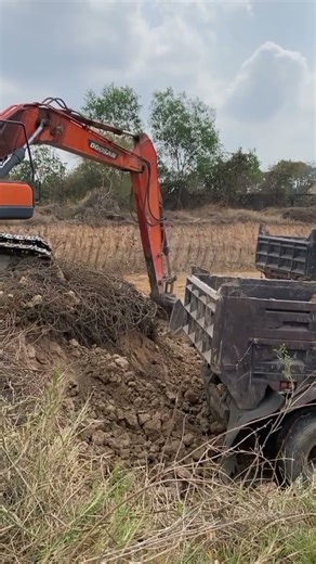 Dump Truck Stuck #excavator #dumptruck #shortvideo