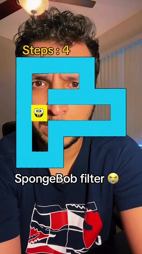 Spongebob filter makes no sense 😭 #spongebob #filter #game #filterchallenge