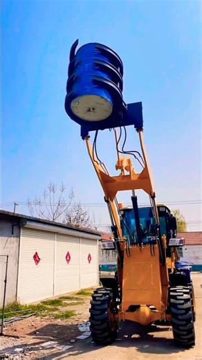 Heavy Loader Machine Lifting Drums 🔥 | Amazing Engineering Equipment in Action