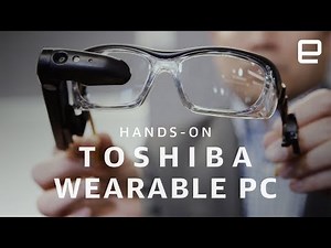 Toshiba dynaEdge AR smart glasses hands-on