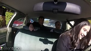 Ellen helps John Travolta give his teen daughter driving lessons