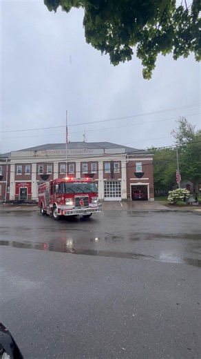Braintree MA fire department BRAND NEW engine 4 responding to a medical