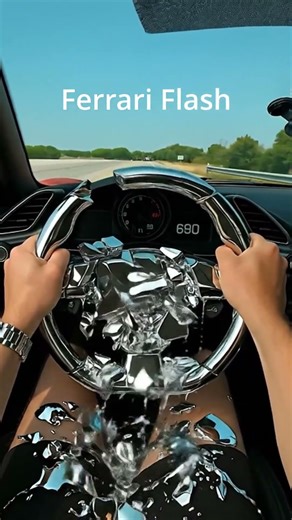 Ferrari Chrome Steering Wheel — Ultra Satisfying POV Destruction (ASMR)