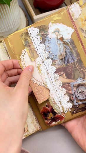 Adding lace trim has become one of my favorite ways to enhance journal pages and add some lovely texture! They bring such a soft, vintage feel that makes each spread extra special. 🤍🖋️ What’s your favorite medium or embellishment to use when journaling? Let me know in the comments! ⬇️ #journalingideas #creativejournaling #junkjournal #artjournal #scrapbooklayout #journalinspiration #creativejournal #journallayout #scrapbookingideas #papercrafts #journalingstationery #journalwithme #scrapbookin