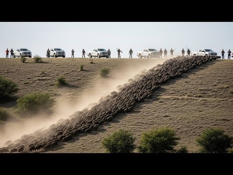 Texas Wild Boar Invasion | Massive Herd Hunt Turns Into Intense Showdown
