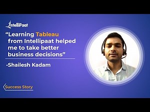 Learn Tableau Training - Review | Tableau Certification - Shailesh's Success Story
