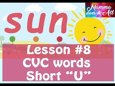 Lesson #8 - Three Letter blends | Short "U" CVC words | Step by step Learning to Read Phonetically