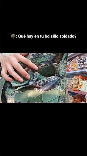 que tienes en tu bolsillo soldado?