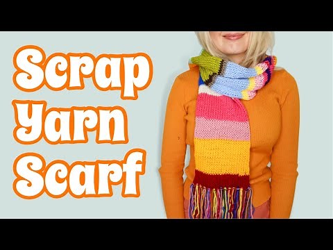 How To Make A Scrap Yarn Scarf On The Sentro Knitting Machine | EASY! | Beginner Friendly Tutorial