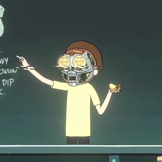 Cheddar and bbq wavy sour cream and onion equals 3 layer dip stack Pringles Morty edit #rickandmorty #morty #mortyedit #pringles #rickandmortyedit