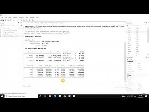 Estimation d'un modèle de panel groupé (pooled model)#STATA (partie2)