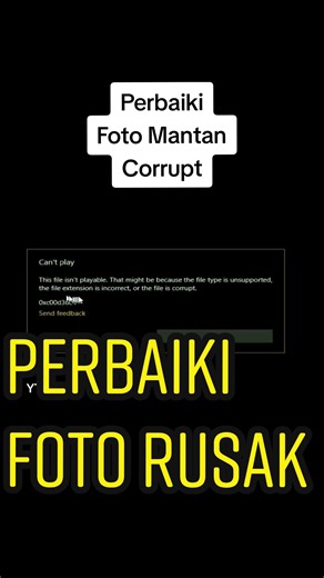 Perbaiki Foto MANTAN Yang Rusak/Corrupt 😳 #foto #recover #corrupt #video #android