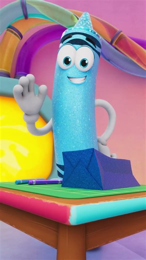 🖍️Fizz's Fun Paper Puppet!🌈🖼️ @crayolacrewofficial | Moonbug Kids - Girly Cartoons #shorts