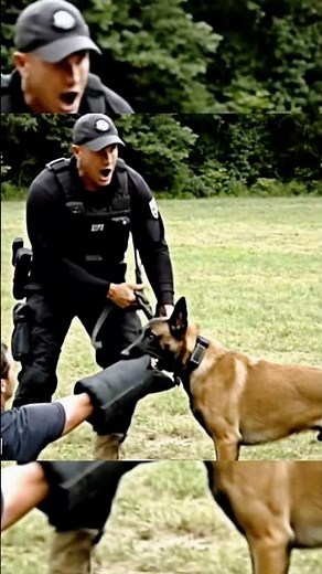 Police K9 Malinois Catches Criminal Mid-Run #viral #apprehension #k9
