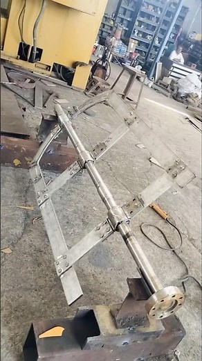 Heavy Anchor Agitator Fabrication Work | Complete Assembly & Welding Process 🔥 #ReactorAgitator