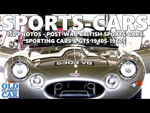 British sports-cars of the 1950s - 1960s inc MG, Jaguar, Triumph, Aston Martin, TVR + 150 photos