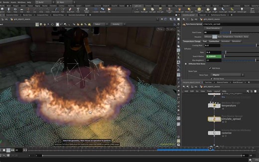 Tuto du Jeudi - Pyro source spread - feu magique avec Houdini 18