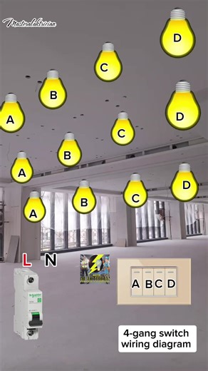 4-Gang Switch Wiring Diagram Explained