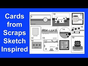 Cards from scraps inspired by card Sketches CTMH In Full Bloom & More Chaptered #celebrateyourstash