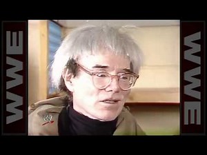Mean Gene Okerlund interviews Andy Warhol WWF
