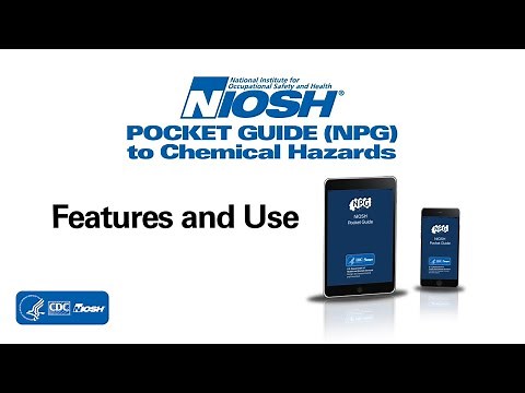 NIOSH Pocket Guide to Chemical Hazards App Features and Use Demo Video