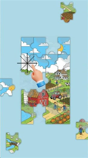 Farm Jigsaw Puzzle 🧩 | Relaxing Farm Scene Puzzle Assembly