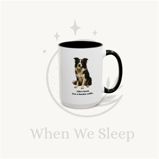 Border Collie With Tennis Ball Mug - Etsy UK