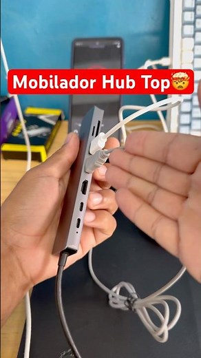 USB-C Mobile Hub: Connect your mouse, keyboard, and internet to your cell phone!