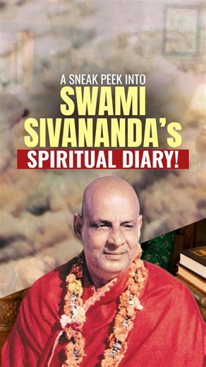 Swami Sivananda’s Spiritual Diary! | Transform Your Life Daily #SwamiSivananda #Spirituality #Shorts