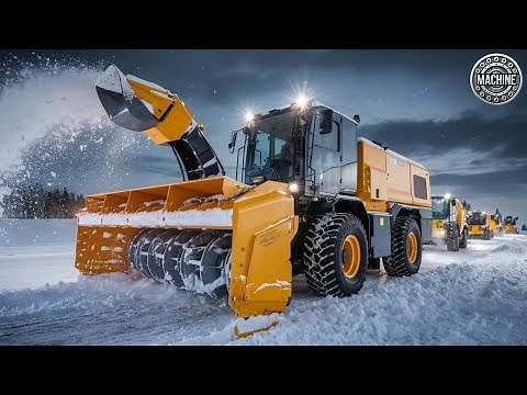 Unstoppable Snow Plowing – The Most Powerful and Fastest Snow Removal Machines in the World|Machine