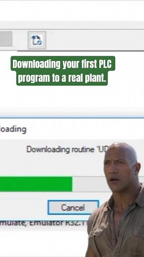 Downloading your first PLC program to a real plant.#plc #download #industrialautomation