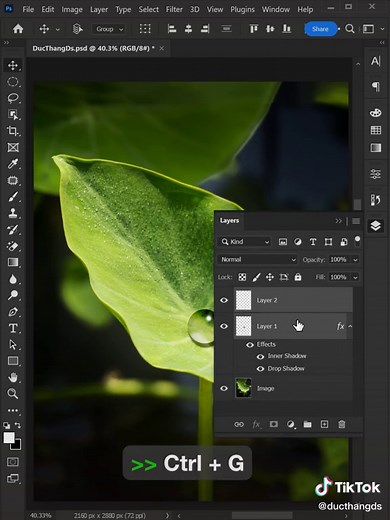Photoshop Tutorial: Creating Water Drop Effect