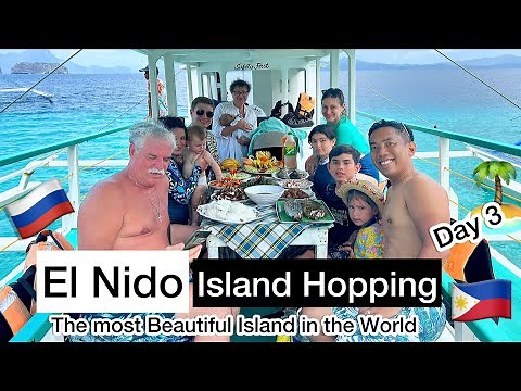 Russian Family Amazing Island Tour at El Nido Palawan 🇷🇺🇵🇭