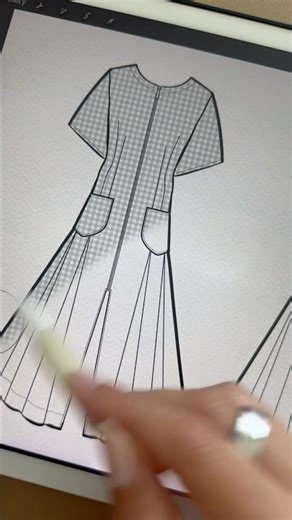 Procreate fashion sketch #FashionDesigner #Procreate #Procreate #ProcreateBrushes #Tutorial