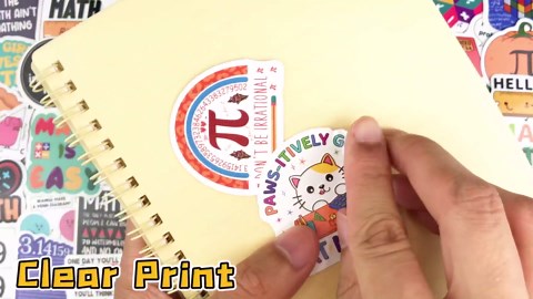 200PCS Math Stickers for Teachers Students, Math Vinyl Stickers Party Favors Waterproof Mathematics Decals for Classroom Decor Water Bottle Laptop Journal