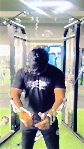 Chest workout in cable machine