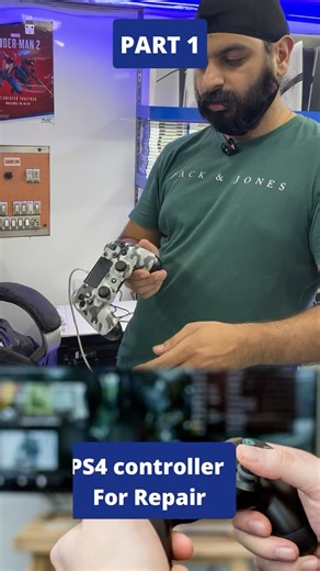 "PS4 Remote Repair Begins! Hidden Damage Revealed 😵 | Part 1". #playstationgamer #ps4controller